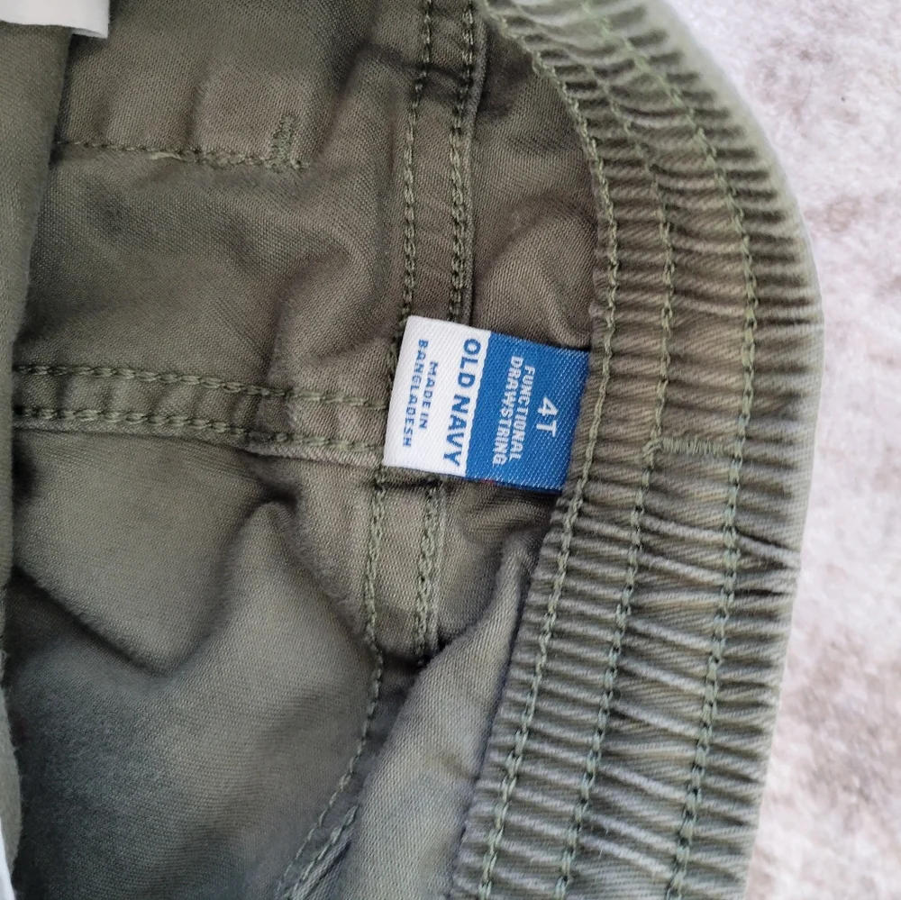 Old Navy Little Boy Jogger Pants Army Green‎ 4T